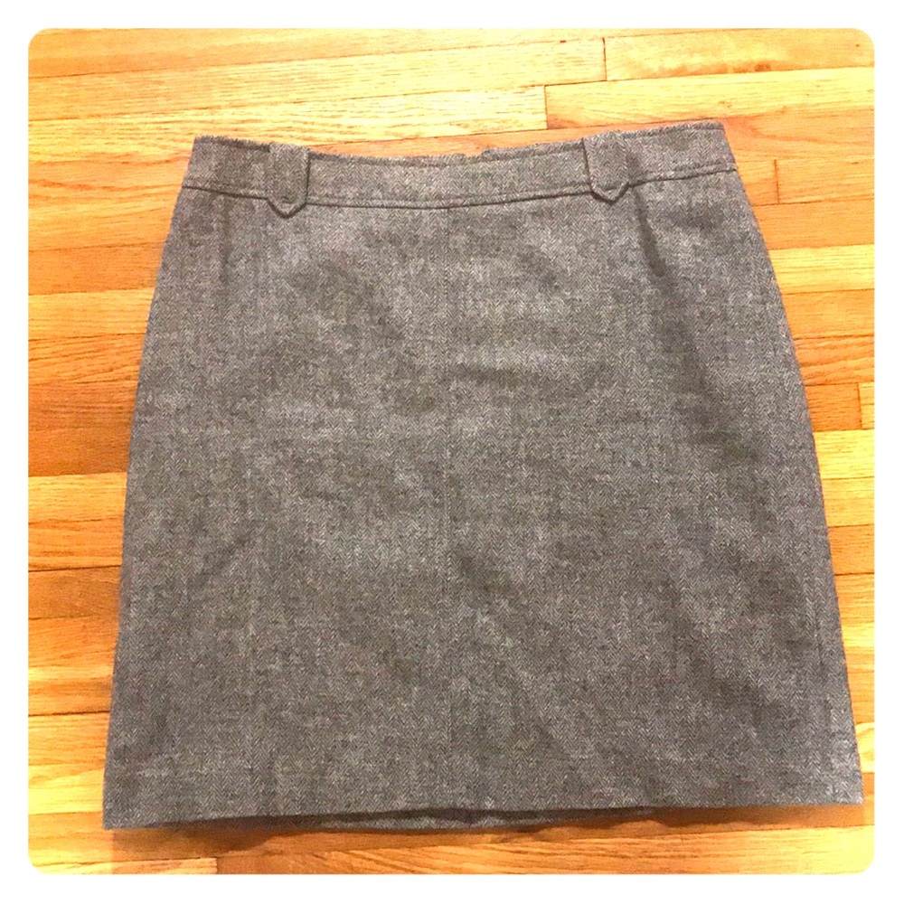 Talbots grey wool skirt.